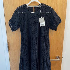 NEVER WORN, TAGS ON Everlane Cotton Eyelet Shortsleeved Dress -  Size 00